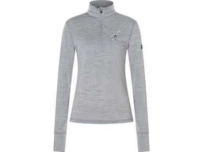 super.natural W Tundra175 Zip 1/4 Bunny, cashmere grey melange/various