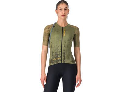 Castelli Unlimited Pro 2 W Jersey, forest green/elmwood/vivid ora - Bild 2