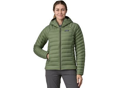 Patagonia Women's Down Sweater Hoody terrain green