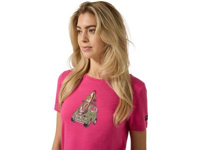 super.natural Surfcar Tee Damen, pinky rose/various - Bild 5