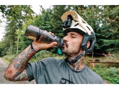 Fidlock Twist Bottle 800 Antibacterial + Bike Base, transparent black/light green - Bild 12