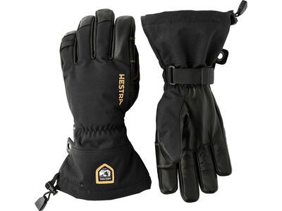 Hestra Army Leather Gore-Tex 5 Finger, black/black