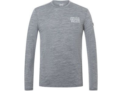super.natural Freeride Society LS Herren, cashmere grey melange/various - Bild 2