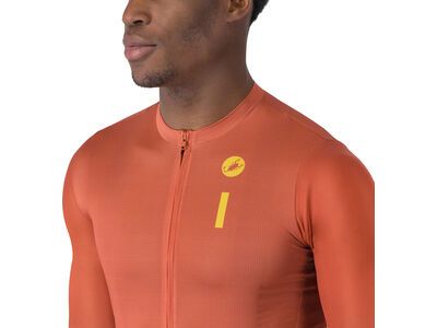 Castelli Drittone Logo Jersey, paprika/mango mojito - Bild 4