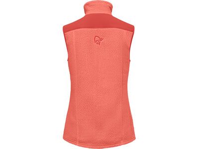 Norrona trollveggen warm3 Vest W's, deep sea coral/baked apple - Bild 3