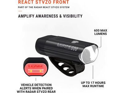 Lezyne Radar React StVZO System Set, black - Bild 8