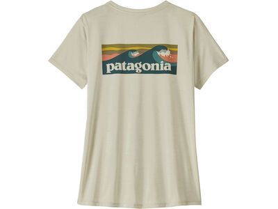 Patagonia Women's Capilene Cool Daily Shirt - Boardshort Logo, dyno white - Bild 2