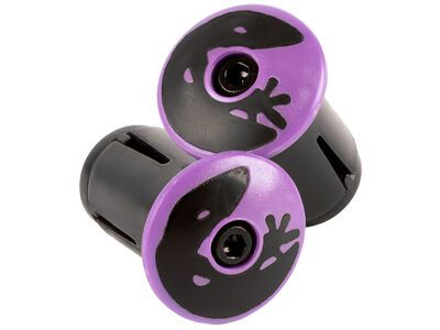 Lizard Skins Road Bar End Plugs violet purple