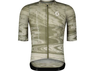 Scott ULTD. SL Short-Sleeve Men's Jersey cotton white/hay green