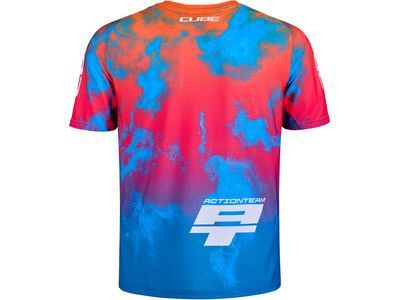 Cube MTB Trikot Rookie X Actionteam kurzarm, blue´n´pink´n´orange - Bild 2