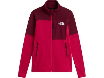 The North Face W Polartec Power Grid Stormgap Jacket, lali guran/burgundy cru - Bild 1
