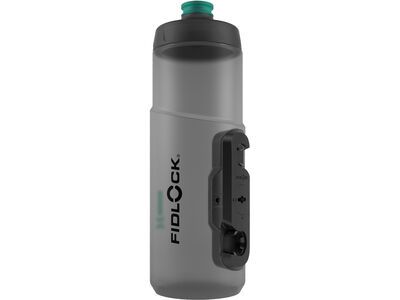 Fidlock Twist Single Bottle 600 Antibacterial transparent black/light green