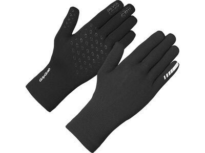 GripGrap Waterproof Knitted Winter Gloves, black