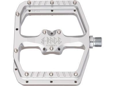 Burgtec Penthouse Flat MK5 Pedals B-Rage Edition, rhodium silver