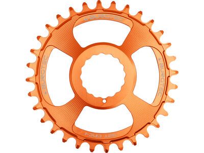 Burgtec Cinch Thick Thin Chainring, iron bro orange