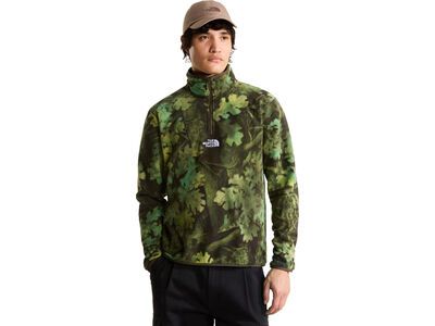The North Face M Novelty Logo Glacier 1/4 Zip Print, new taupe green yosemit - Bild 3