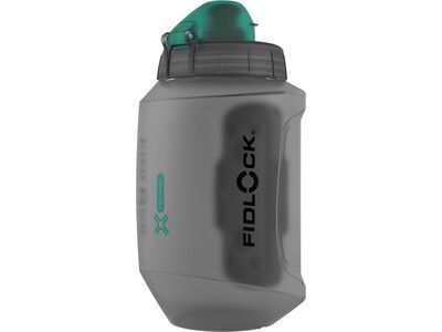 Fidlock Twist Bottle 550 Compact Antibacterial + Bike Base, transparent black/light green - Bild 3