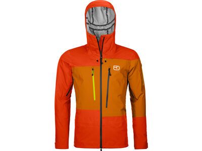 Ortovox 3L Deep Shell Jacket M hot orange