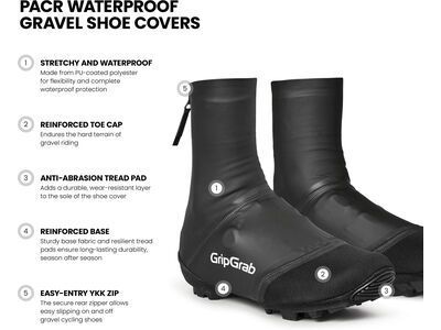 GripGrab PACR Waterproof Gravel Shoe Covers, black - Bild 9