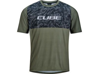 Cube MTB Trikot Matrix TM kurzarm olive