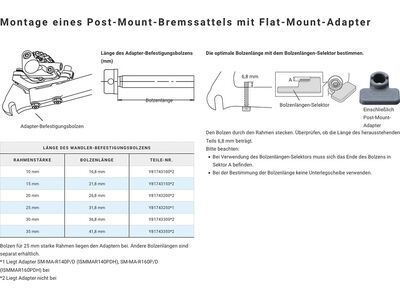 Shimano Scheibenbremsadapter von PM-Bremssattel auf Flat Mount Gabel/-Rahmen - hinten / 160 mm - Bild 4