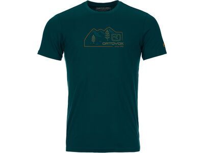 Ortovox 140 Merino Cool Vintage Badge TS M, dark pacific