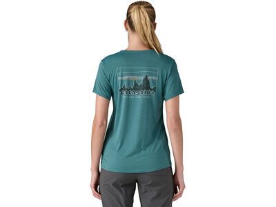 Patagonia Women's Capilene Cool Daily Graphic Shirt '73 Skyline, wetland blue x-dye - Bild 3