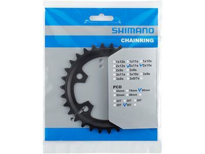 Shimano Kettenblatt für GRX FC-RX600-11 - 80 mm LK, schwarz - Bild 2