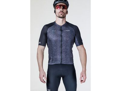 X-Bionic Corefusion Men's Cycling Short Sleeve Merino Jersey, opal black melange - Bild 3