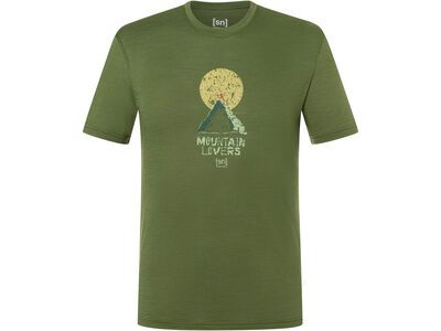 super.natural No Map Tee Herren, chive/various - Bild 1