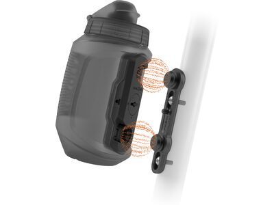 Fidlock Twist Bottle 550 Compact + Bike Base, transparent black - Bild 2