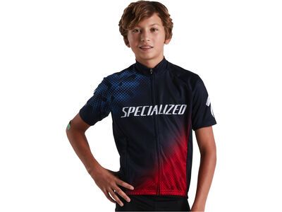 Specialized Youth RBX Comp Shortsleeve Jersey, navy/red