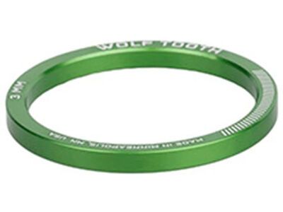 Wolf Tooth Precision Headset Spacers - 3 mm, green