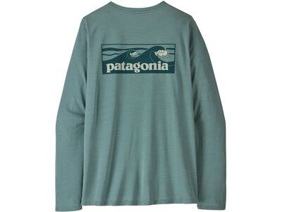 Patagonia Women's Long-Sleeved Capilene Cool Daily Shirt - Boardshort Logo, blue sage/light blue sage x-dye - Bild 2