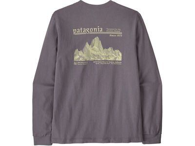 Patagonia Men's Long-Sleeved Midweight Hut Tripper Skyline T-Shirt, may grey - Bild 2