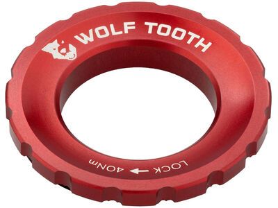 Wolf Tooth Centerlock Rotor Lockring - Außenverzahnung, red