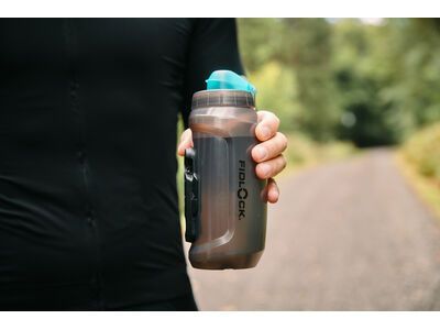 Fidlock Twist Bottle 750 Antibacterial + Bike Base, transparent black/light green - Bild 13