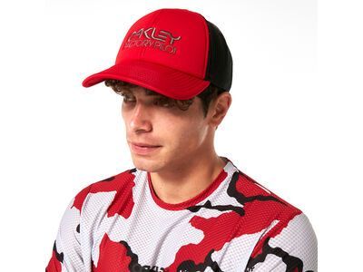 Oakley Factory Pilot Trucker Hat, redline/uniform grey - Bild 4