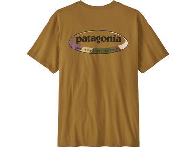 Patagonia Men's '95 Oval Logo T-Shirt, bobcat brown/sunshine - Bild 2
