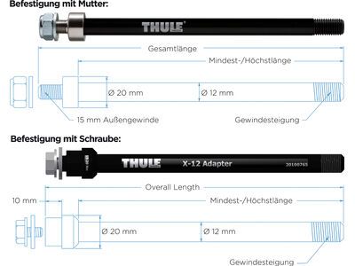 Thule Thru Axle Maxle (M12 x 1.75) - Bild 2