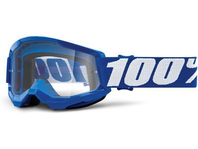100% Strata 2 Junior Goggle - Clear, blue
