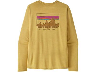 Patagonia Men's Long-Sleeved Capilene Cool Daily Shirt - '73 Skyline, limestone yellow/light limestone yellow x-dye - Bild 2