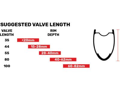 Stan's NoTubes Universal Alloy Valve - 44 mm, orange - Bild 3