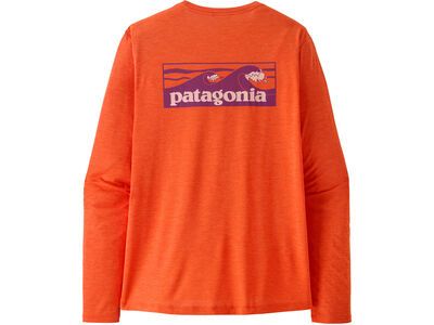 Patagonia Men's Long-Sleeved Capilene Cool Daily Shirt - Boardshort Logo, orange peel/light orange peel x-dye - Bild 2