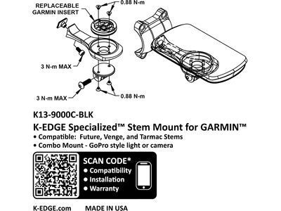 K-Edge Specialized Future Mount Garmin Combo, black - Bild 5