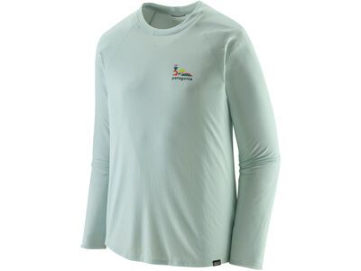 Patagonia Men's Long-Sleeved Capilene Cool Trail Graphic Shirt lose it: wispy green