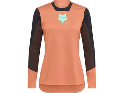 Fox Womans Defend LS Jersey Elevated, coral