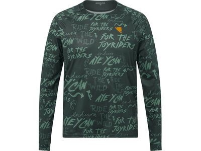 Endura Singletrack Bedrucktes Langärmeliges T-Shirt, carbon grey - Bild 1