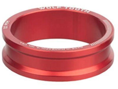Wolf Tooth Precision Headset Spacers - 10 mm, red