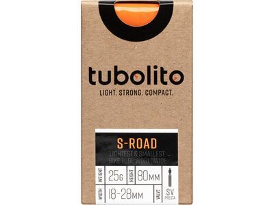 Tubolito S-Tubo Road 80 mm - 700C x 18-28, orange - Bild 2